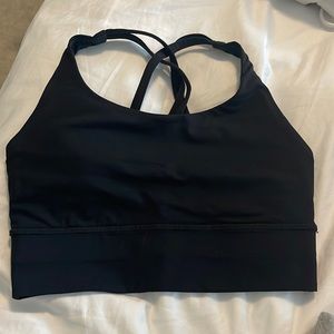 lululemon black sport bra